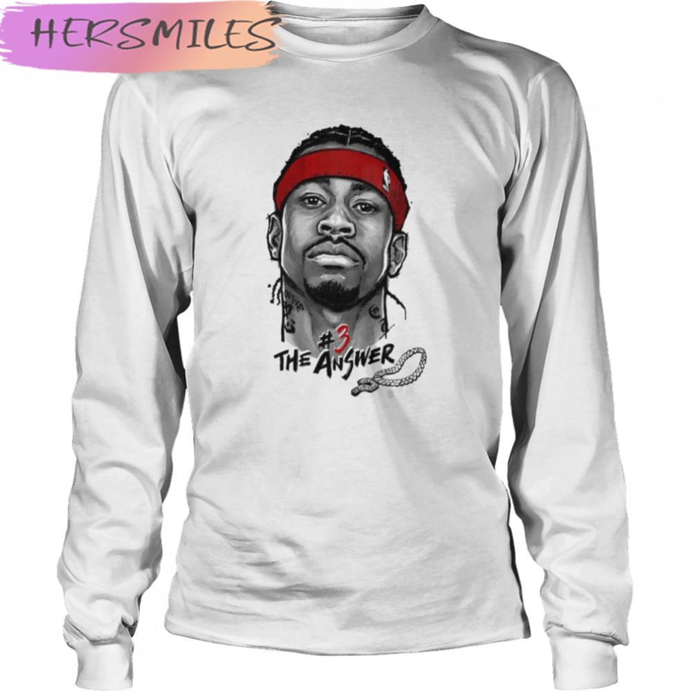 Allen Iverson The Answer 3 Illustration T-shirt Allen Iverson The Answer 3 Illustration T-shirt