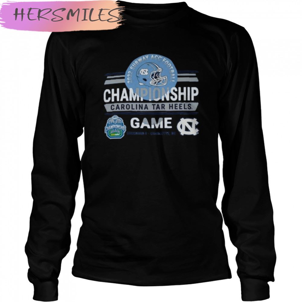 North Carolina Tar Heels Subway Atlantic Coast Conference Football Championship Game 2022 T-shirt North Carolina Tar Heels Subway Atlantic Coast Conference Football Championship Game 2022 T-shirt