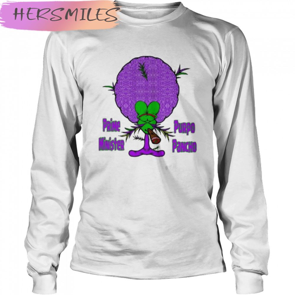 Prime Minister Purpo Pancho Billie Jean’s Haus Of Treez T-shirt Prime Minister Purpo Pancho Billie Jean’s Haus Of Treez T-shirt