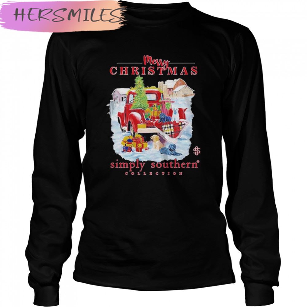 Merry Christmas Farm simply southern collection T-shirt Merry Christmas Farm simply southern collection T-shirt