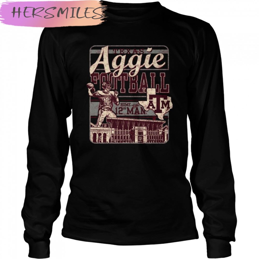 Texas Aggie Vintage Football Square Home Of The 12th Man T-shirt Texas Aggie Vintage Football Square Home Of The 12th Man T-shirt