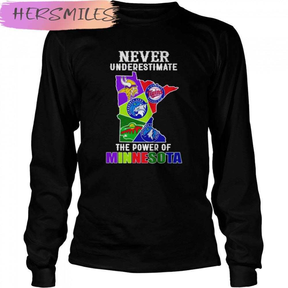 Never underestimate the power of Minnesota T-shirt Never underestimate the power of Minnesota T-shirt