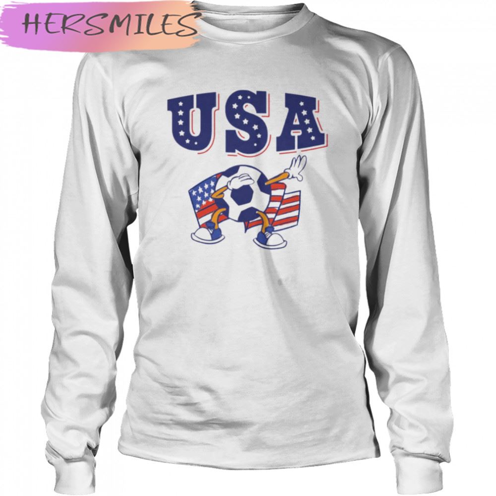 Dabbing Usa Soccer Fan Jersey American Flag T-shirt Dabbing Usa Soccer Fan Jersey American Flag T-shirt