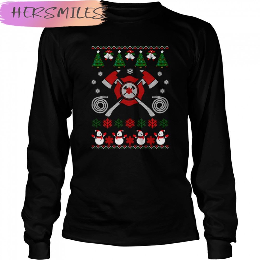 Amazing Job Merry Firefighter Ugly Christmas shirt Amazing Job Merry Firefighter Ugly Christmas shirt