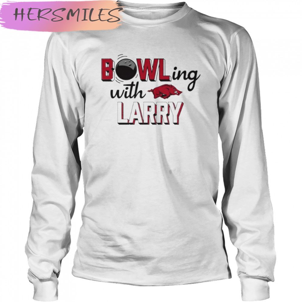 Arkansas Razorbacks bowling with larry T-shirt Arkansas Razorbacks bowling with larry T-shirt