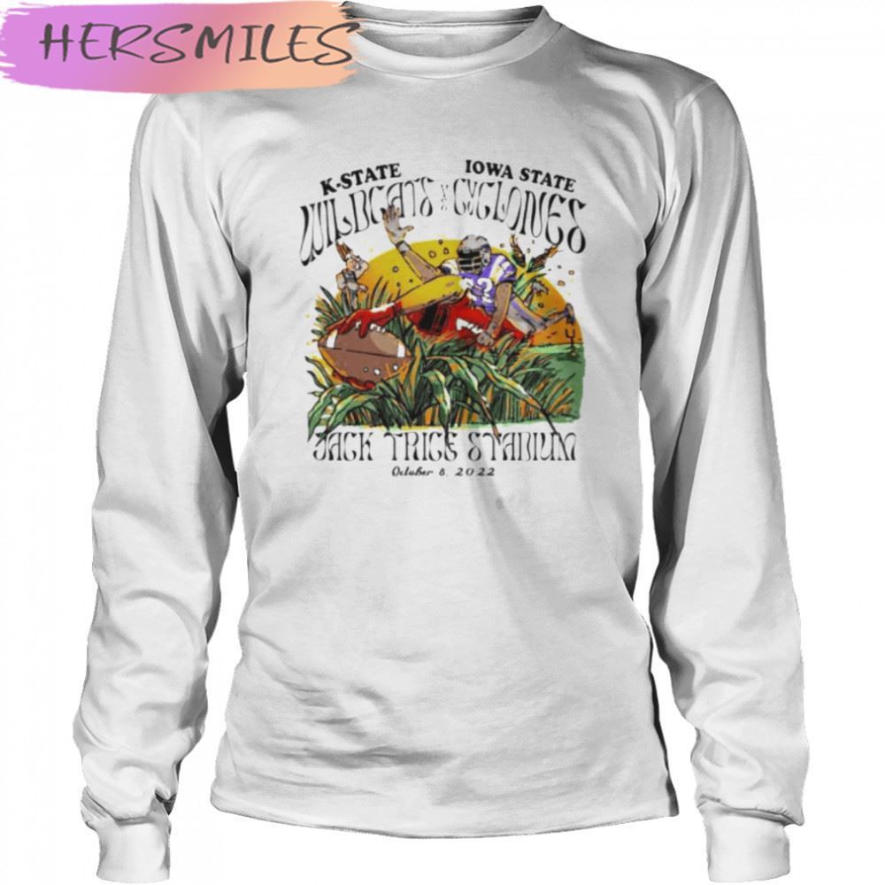 kansas State Wildcats vs Iowa State Cyclones Jack Trice stadium 2022 T-shirt kansas State Wildcats vs Iowa State Cyclones Jack Trice stadium 2022 T-shirt