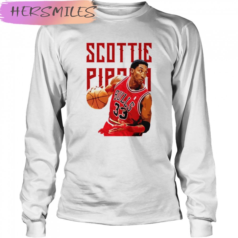 33 Chicago Bulls Legend Player Scottie Pippen T-shirt 33 Chicago Bulls Legend Player Scottie Pippen T-shirt
