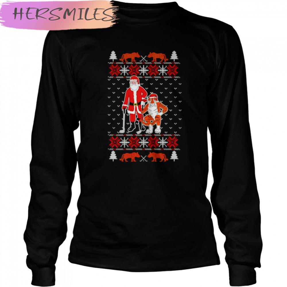 Santa Claus Golf Tiger Vision Christmas 2022 T-shirt Santa Claus Golf Tiger Vision Christmas 2022 T-shirt