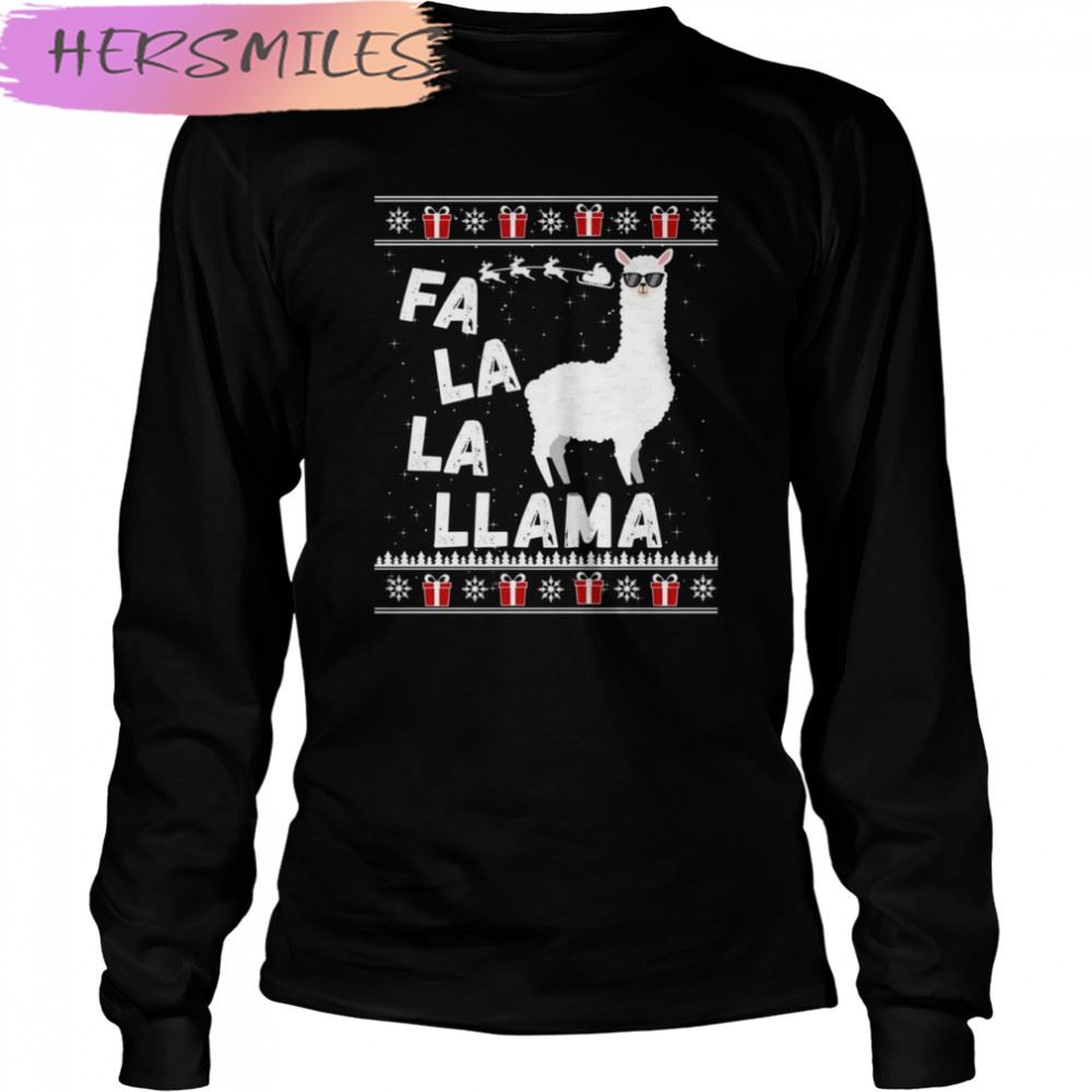 Ugly Christmas Sweater Fa La La La Llama Alpaca Gift shirt Ugly Christmas Sweater Fa La La La Llama Alpaca Gift shirt