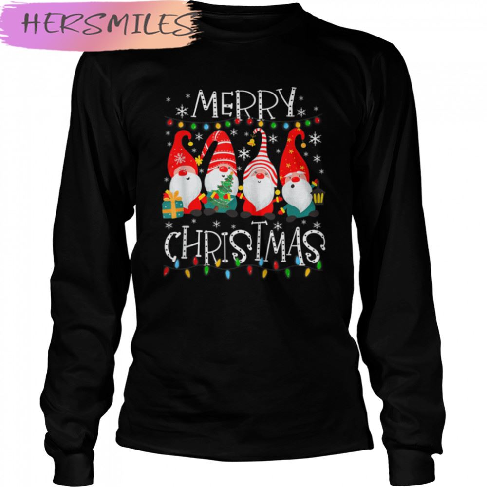 Xmas Merry Christmas Gnome Family Kids Adults T-shirt Xmas Merry Christmas Gnome Family Kids Adults T-shirt