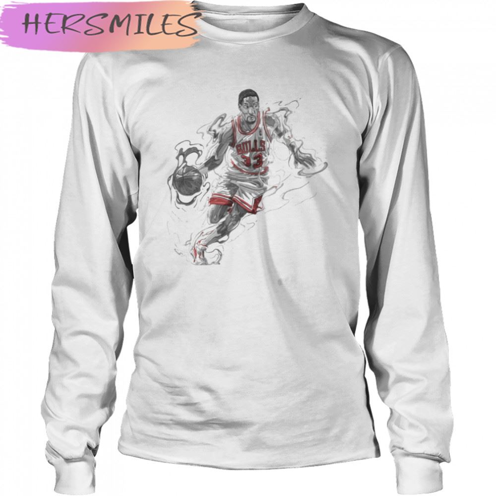 Aesthetic Design Bulls Player Legend Scottie Pippen T-shirt Aesthetic Design Bulls Player Legend Scottie Pippen T-shirt
