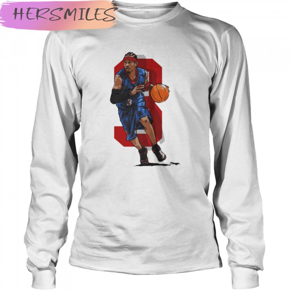 Allen Iverson Philadelphia Basketball T-shirt Allen Iverson Philadelphia Basketball T-shirt