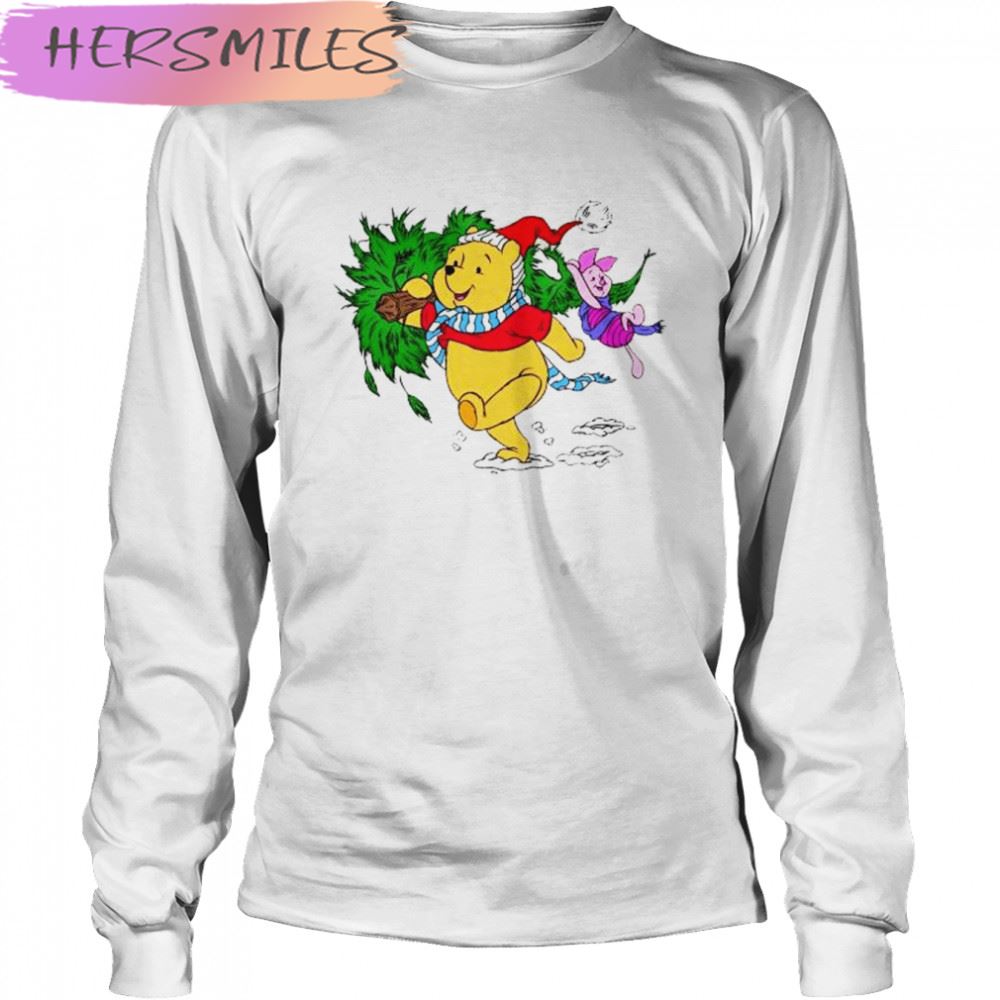 Lovely Pooh and Piglet Christmas 2022 T-shirt Lovely Pooh and Piglet Christmas 2022 T-shirt