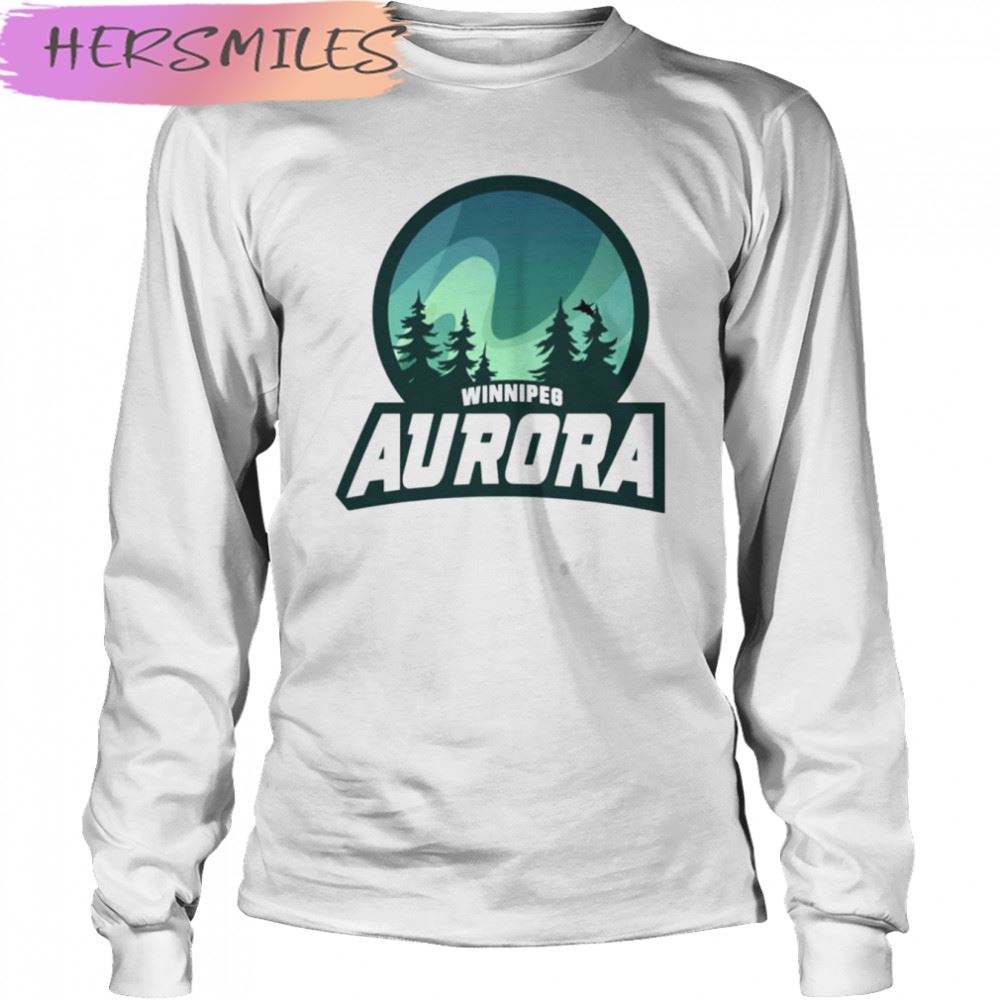 Winnipeg Aurora Alternate Simulation Hockey League T-shirt Winnipeg Aurora Alternate Simulation Hockey League T-shirt