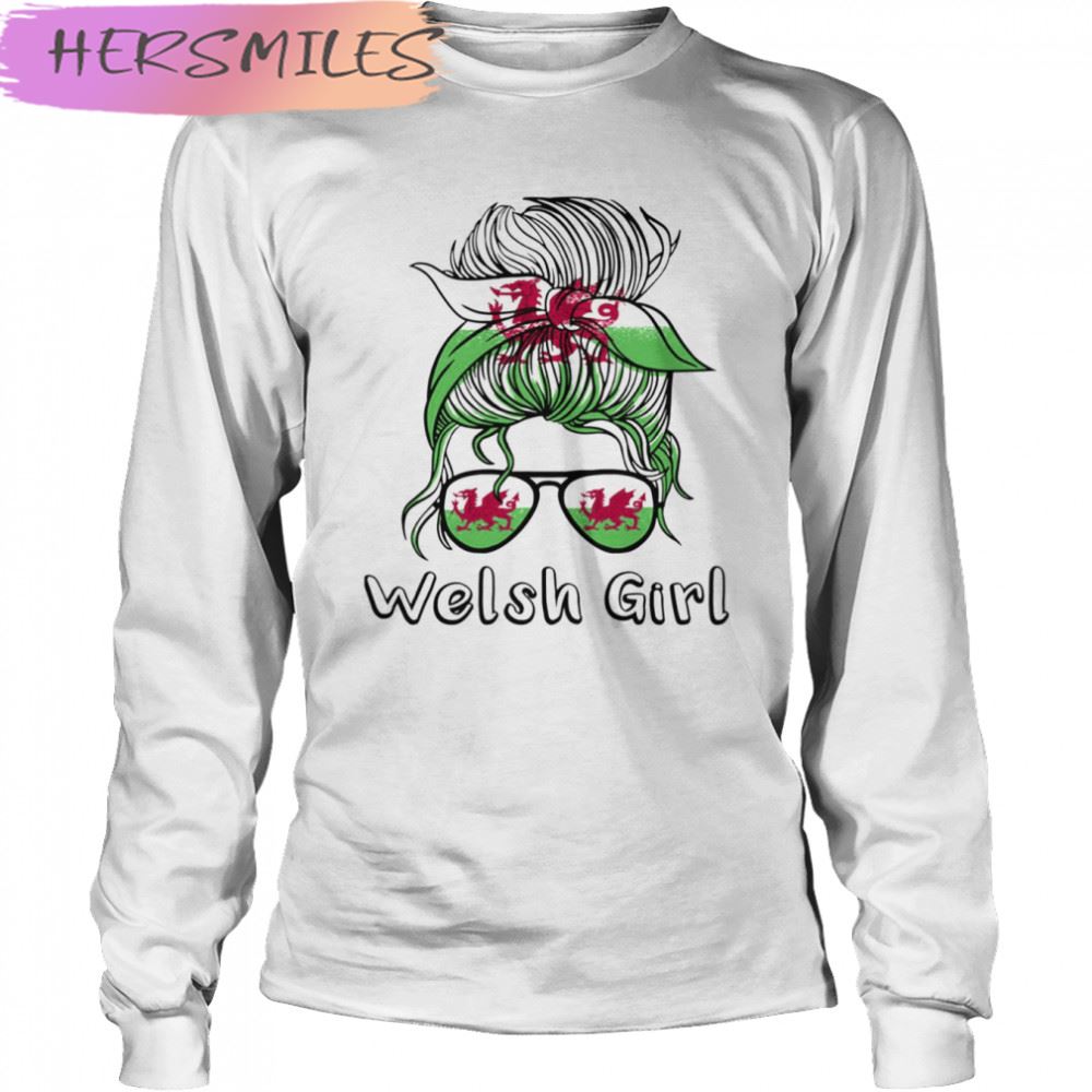 Wales Welsh Girl 2022 Football World Cup Flag Cymru T-shirt Wales Welsh Girl 2022 Football World Cup Flag Cymru T-shirt
