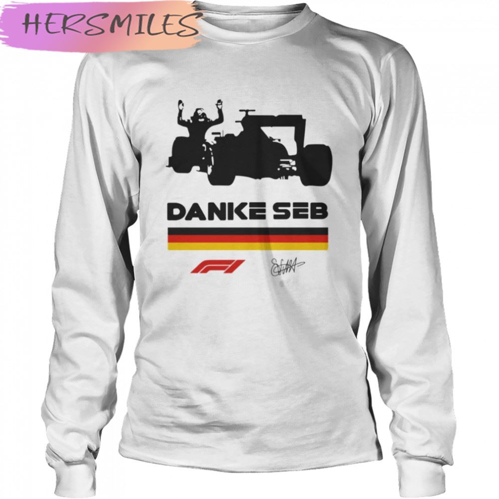Signature Of Danke Seb Sebastian Vettel Essential T-shirt Signature Of Danke Seb Sebastian Vettel Essential T-shirt