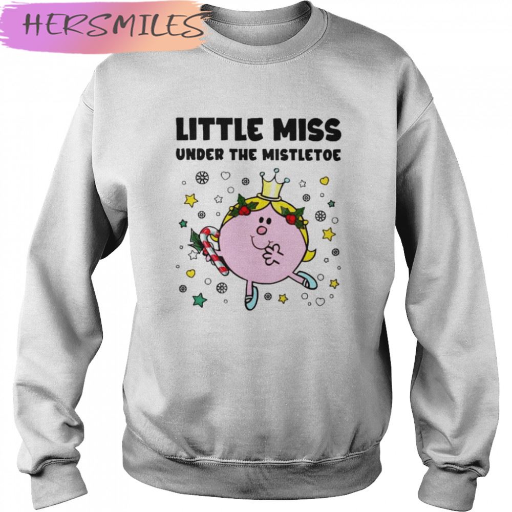 Little Miss Under the Mistletoe Merry Christmas T-shirt Little Miss Under the Mistletoe Merry Christmas T-shirt