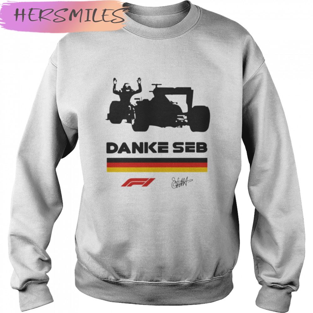 Signature Of Danke Seb Sebastian Vettel Essential T-shirt Signature Of Danke Seb Sebastian Vettel Essential T-shirt