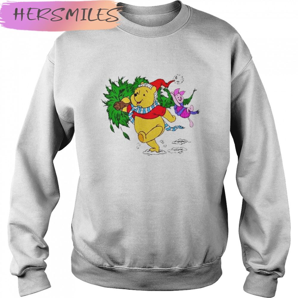 Lovely Pooh and Piglet Christmas 2022 T-shirt Lovely Pooh and Piglet Christmas 2022 T-shirt