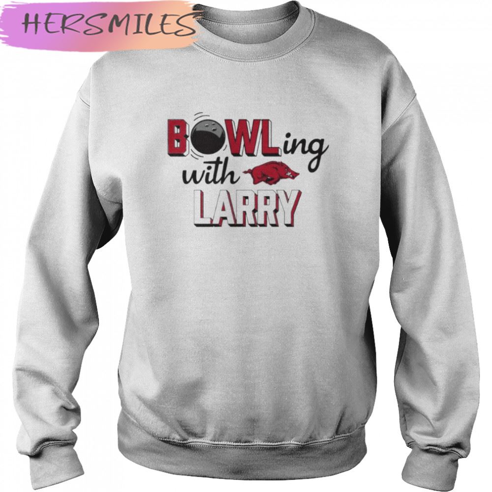 Arkansas Razorbacks bowling with larry T-shirt Arkansas Razorbacks bowling with larry T-shirt