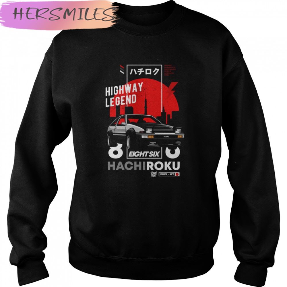 Toyota Ae86 Trueno Hachiroku Eight Six Initial D Jdm shirt Toyota Ae86 Trueno Hachiroku Eight Six Initial D Jdm shirt