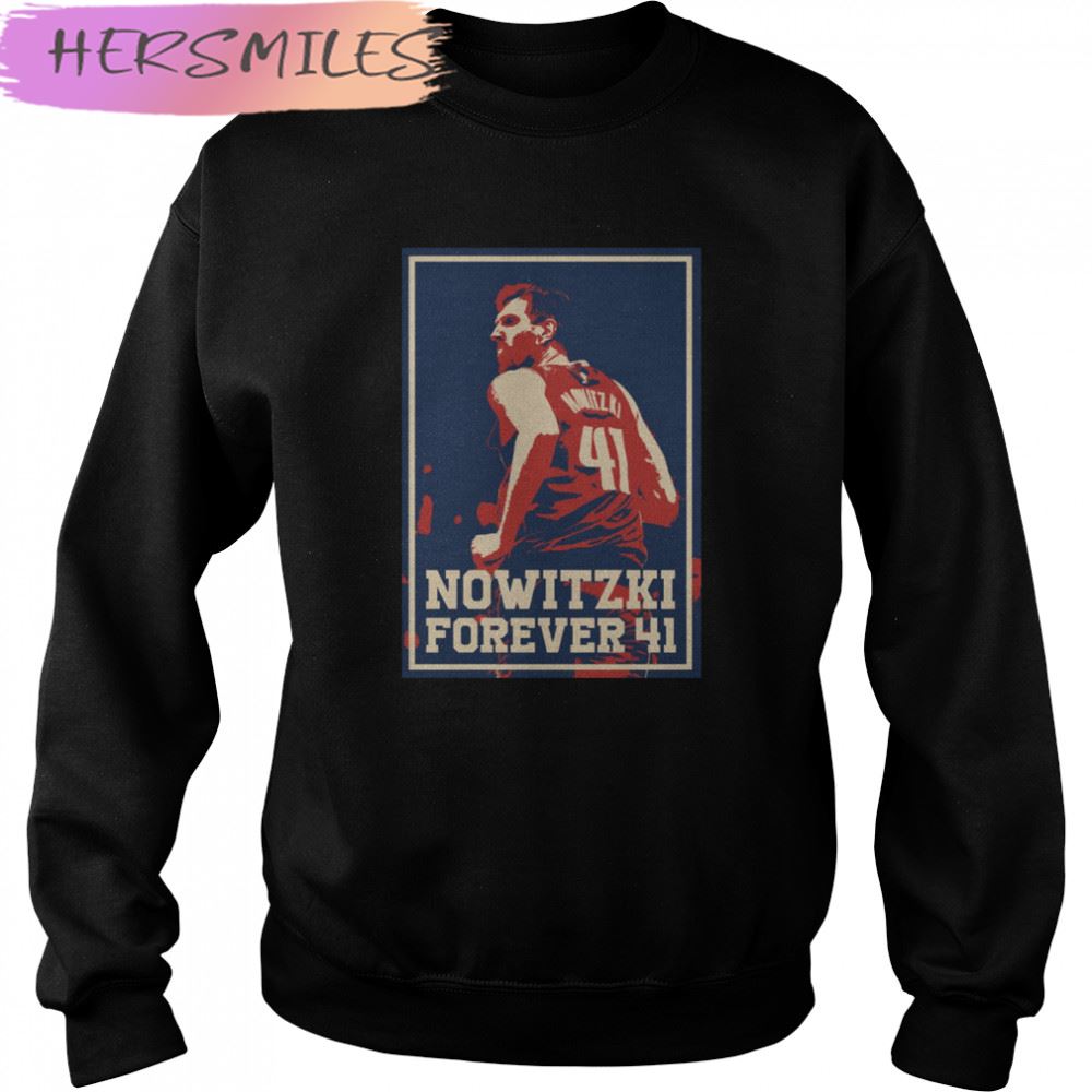 Navy Champion Dirk Nowitzki T-shirt Navy Champion Dirk Nowitzki T-shirt