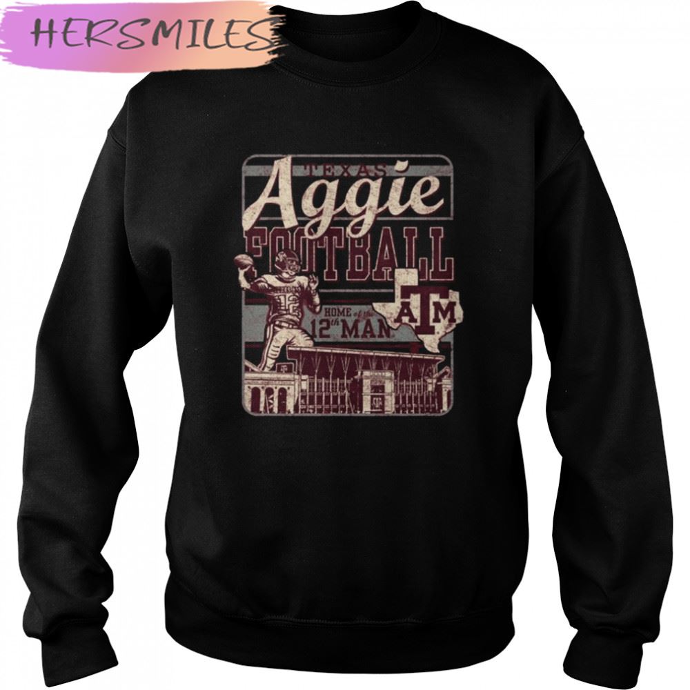 Texas Aggie Vintage Football Square Home Of The 12th Man T-shirt Texas Aggie Vintage Football Square Home Of The 12th Man T-shirt