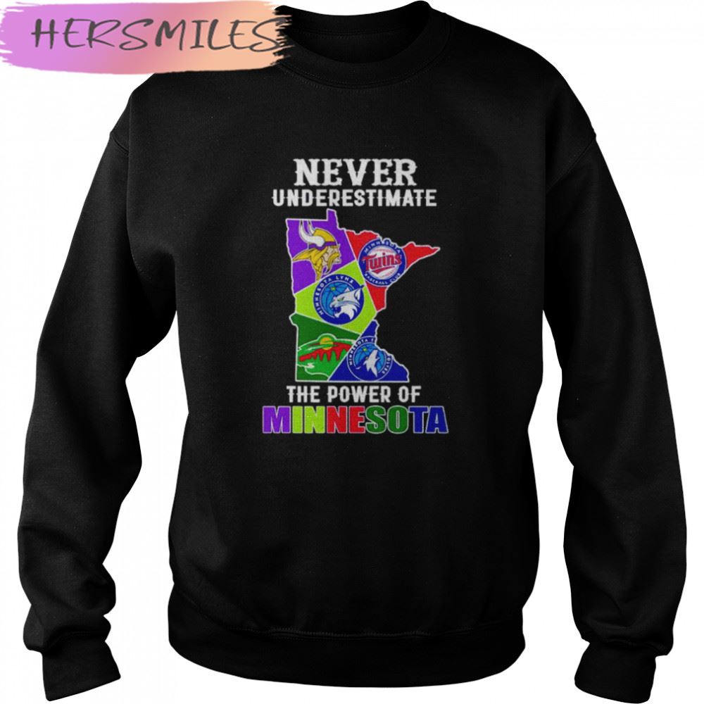 Never underestimate the power of Minnesota T-shirt Never underestimate the power of Minnesota T-shirt