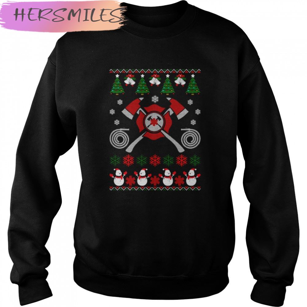 Amazing Job Merry Firefighter Ugly Christmas shirt Amazing Job Merry Firefighter Ugly Christmas shirt