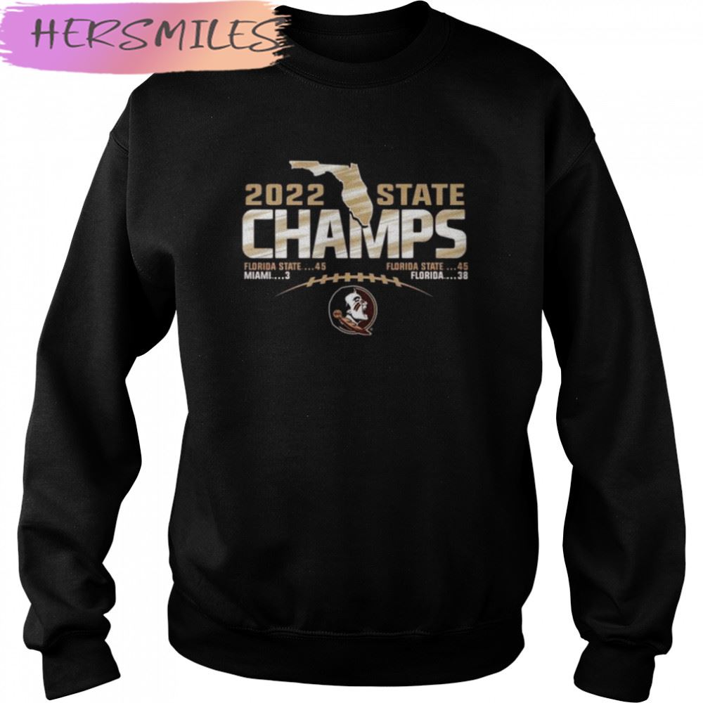 Ncaa 2022 florida state seminoles state champions football score T-shirt Ncaa 2022 florida state seminoles state champions football score T-shirt