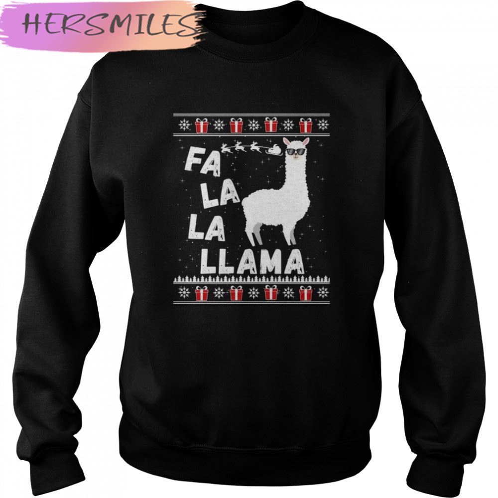 Ugly Christmas Sweater Fa La La La Llama Alpaca Gift shirt Ugly Christmas Sweater Fa La La La Llama Alpaca Gift shirt