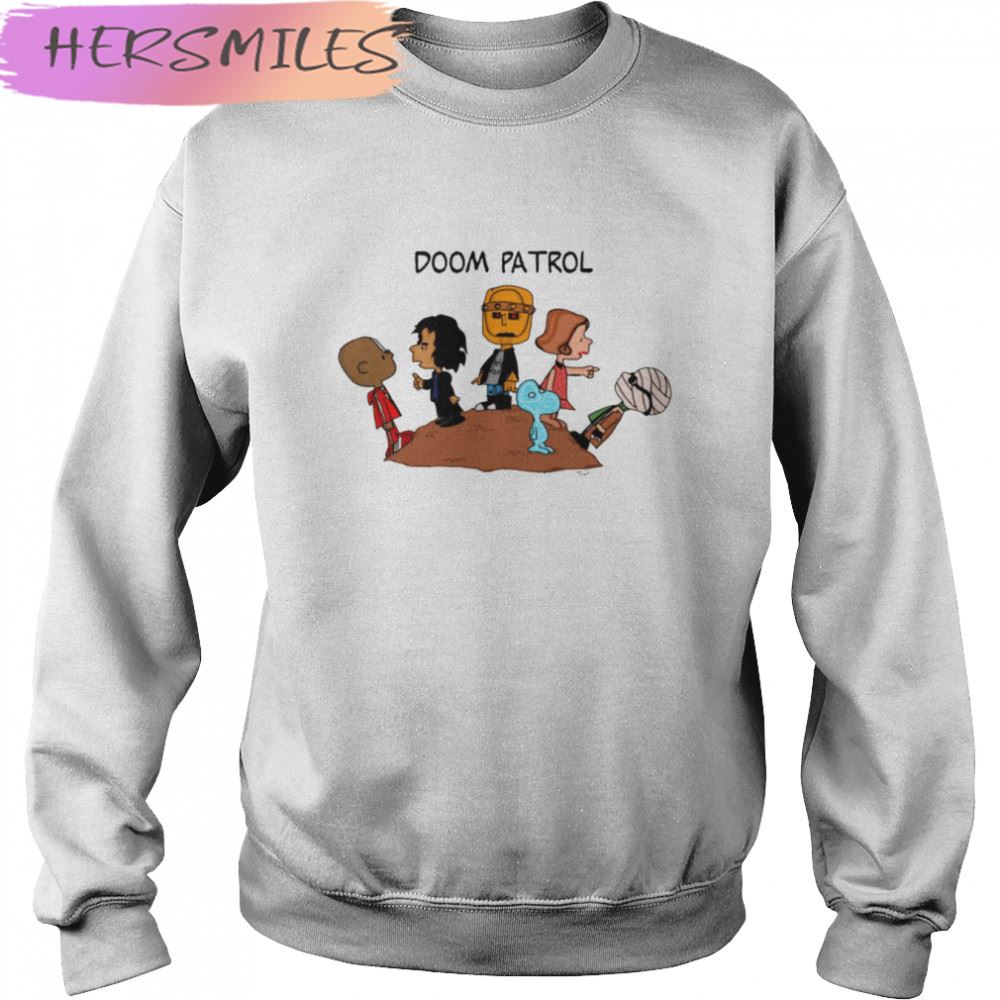 Doom Patrol Team Cartoon Peanuts T-shirt Doom Patrol Team Cartoon Peanuts T-shirt