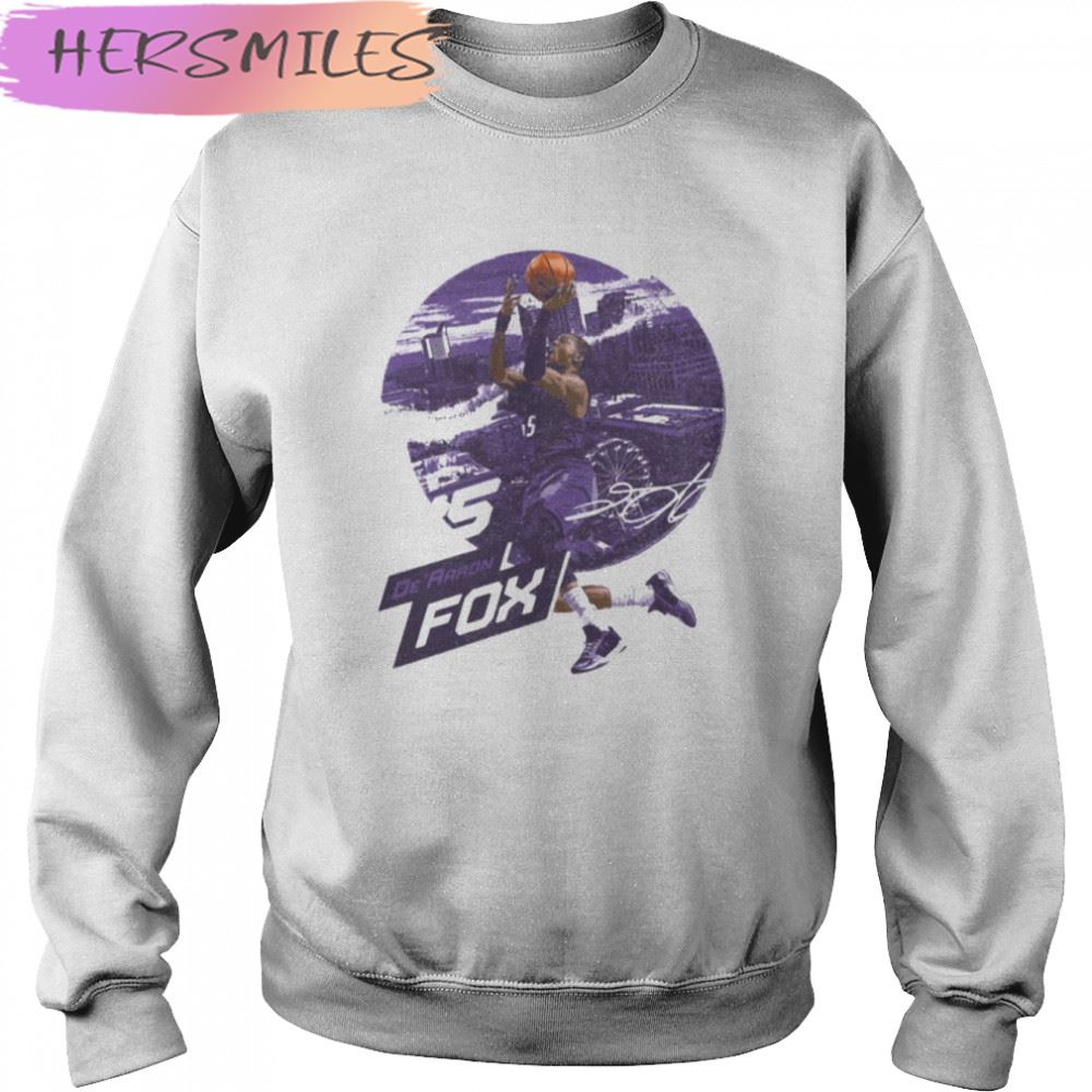 City Emblem Sacramento Kings De’aaron Fox T-shirt City Emblem Sacramento Kings De’aaron Fox T-shirt