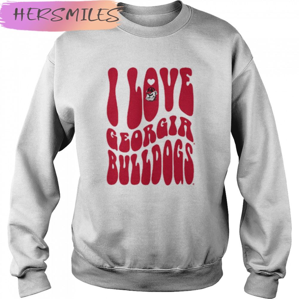 I love Georgia Bulldogs football 2022 T-shirt I love Georgia Bulldogs football 2022 T-shirt