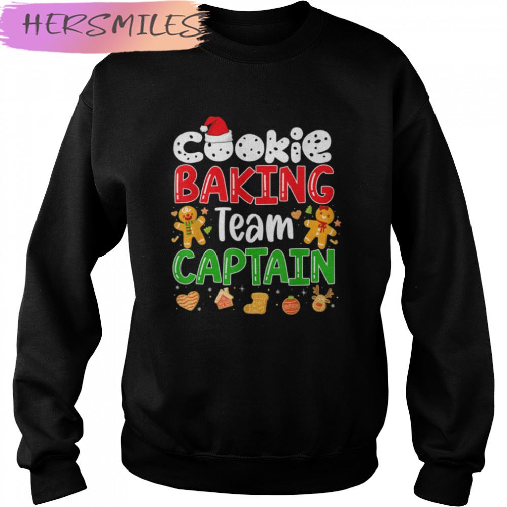 Christmas Cookie Baking Team Captain Family Matching Xmas T-shirt Christmas Cookie Baking Team Captain Family Matching Xmas T-shirt