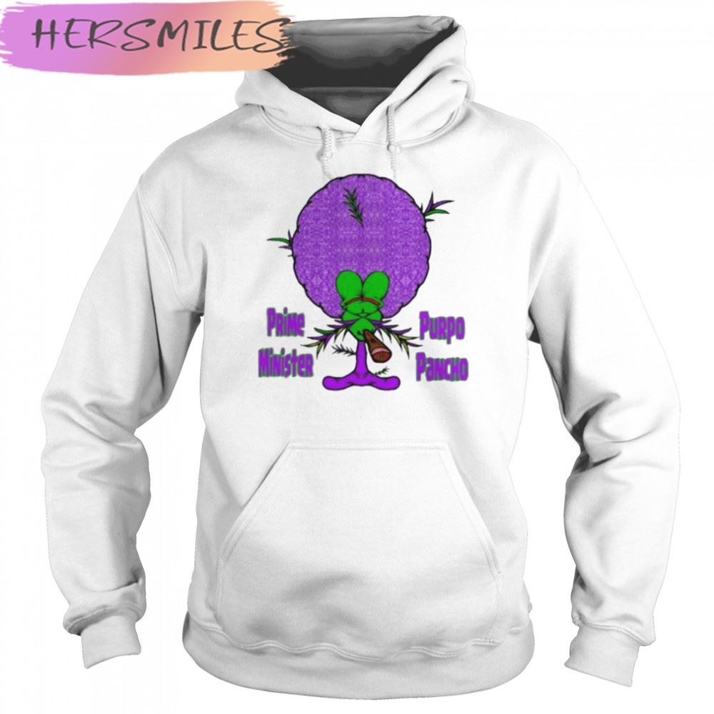 Prime Minister Purpo Pancho Billie Jean’s Haus Of Treez T-shirt Prime Minister Purpo Pancho Billie Jean’s Haus Of Treez T-shirt