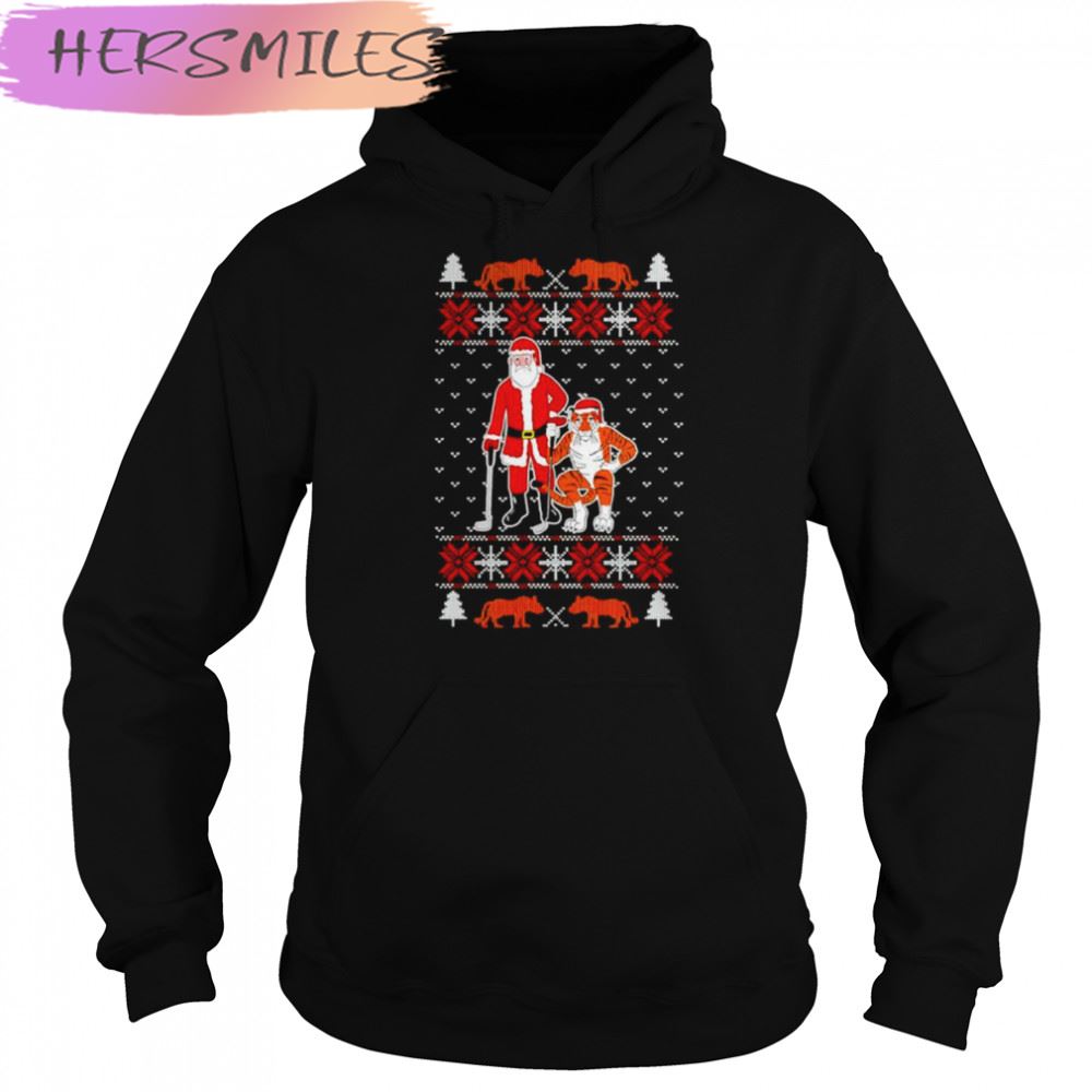 Santa Claus Golf Tiger Vision Christmas 2022 T-shirt Santa Claus Golf Tiger Vision Christmas 2022 T-shirt
