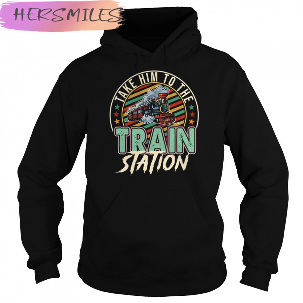 Take Him To The Train Station Retro Color Yellowstone Dutton T-shirt Take Him To The Train Station Retro Color Yellowstone Dutton T-shirt