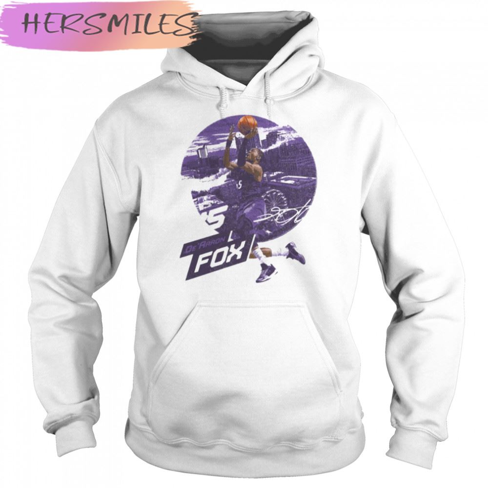City Emblem Sacramento Kings De’aaron Fox T-shirt City Emblem Sacramento Kings De’aaron Fox T-shirt
