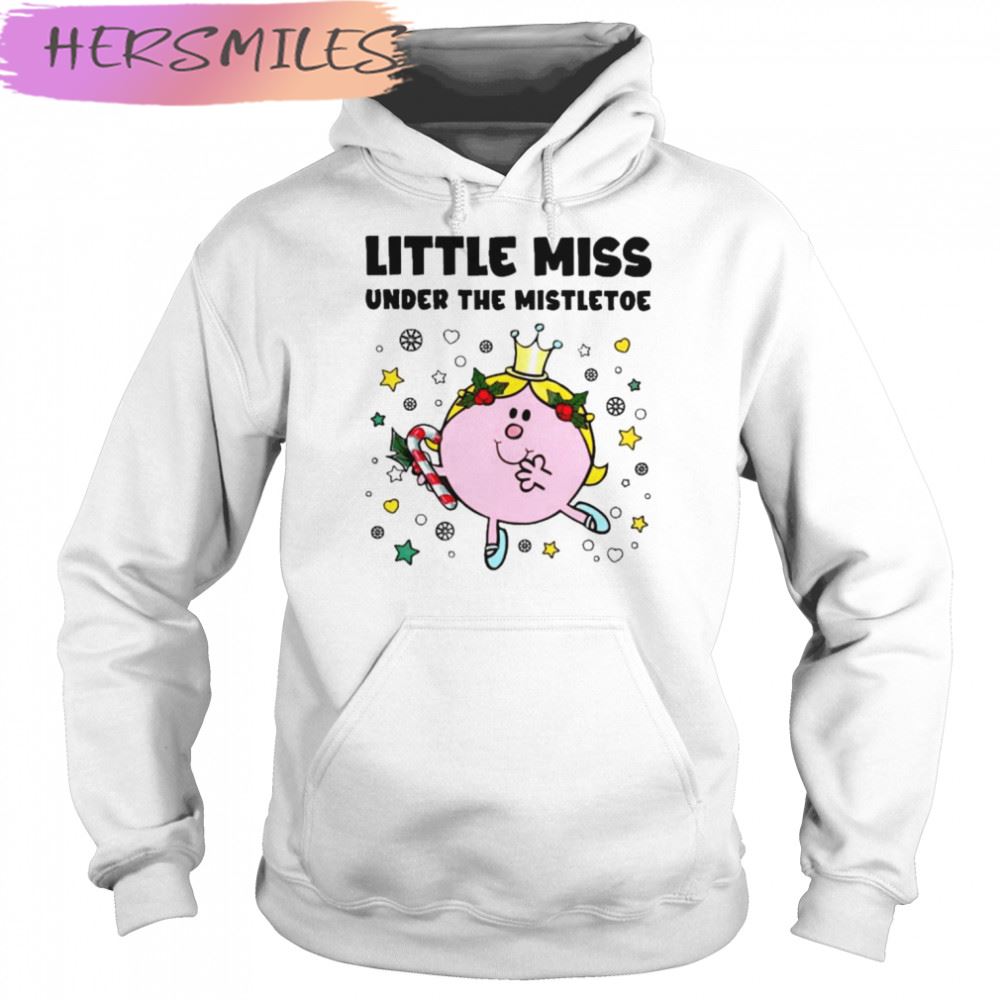 Little Miss Under the Mistletoe Merry Christmas T-shirt Little Miss Under the Mistletoe Merry Christmas T-shirt