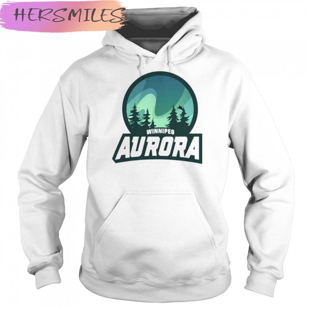 Winnipeg Aurora Alternate Simulation Hockey League T-shirt Winnipeg Aurora Alternate Simulation Hockey League T-shirt