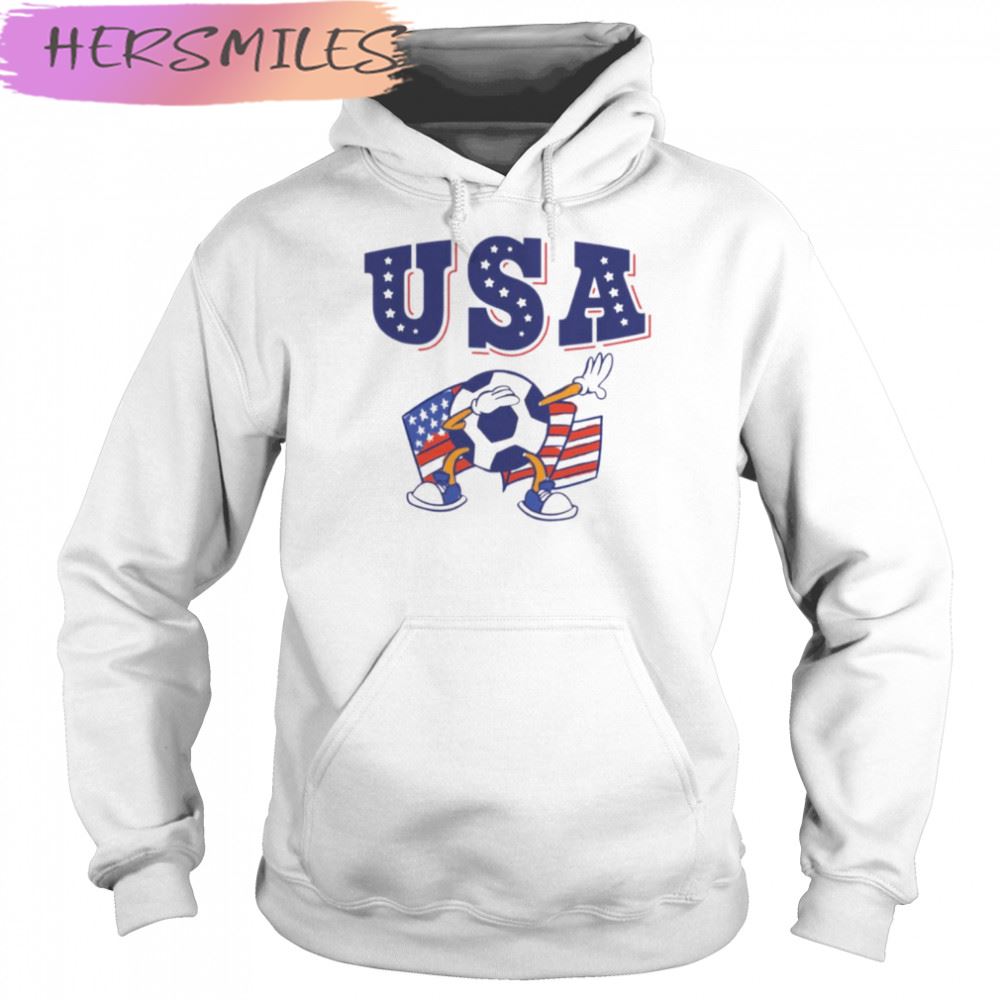 Dabbing Usa Soccer Fan Jersey American Flag T-shirt Dabbing Usa Soccer Fan Jersey American Flag T-shirt