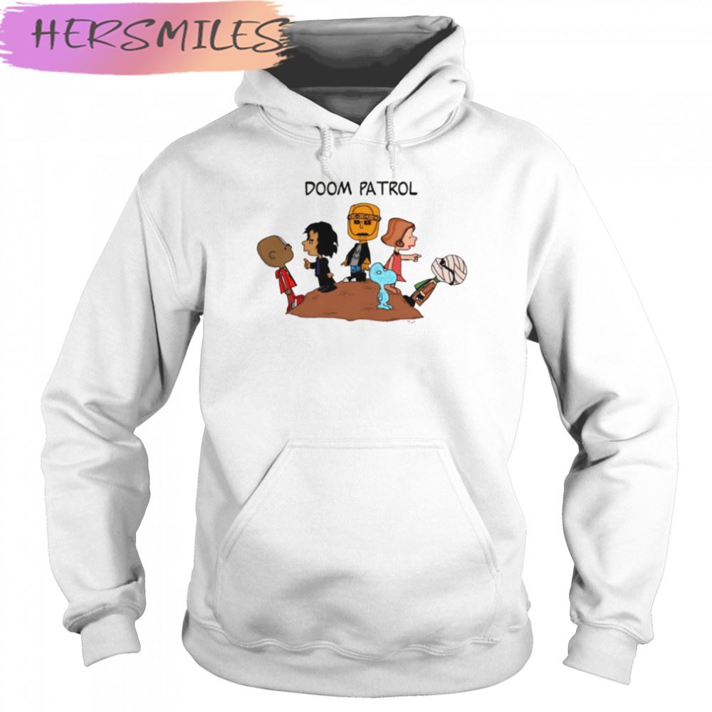Doom Patrol Team Cartoon Peanuts T-shirt Doom Patrol Team Cartoon Peanuts T-shirt