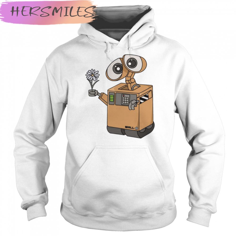 Want A Flower Wall-E T-shirt Want A Flower Wall-E T-shirt