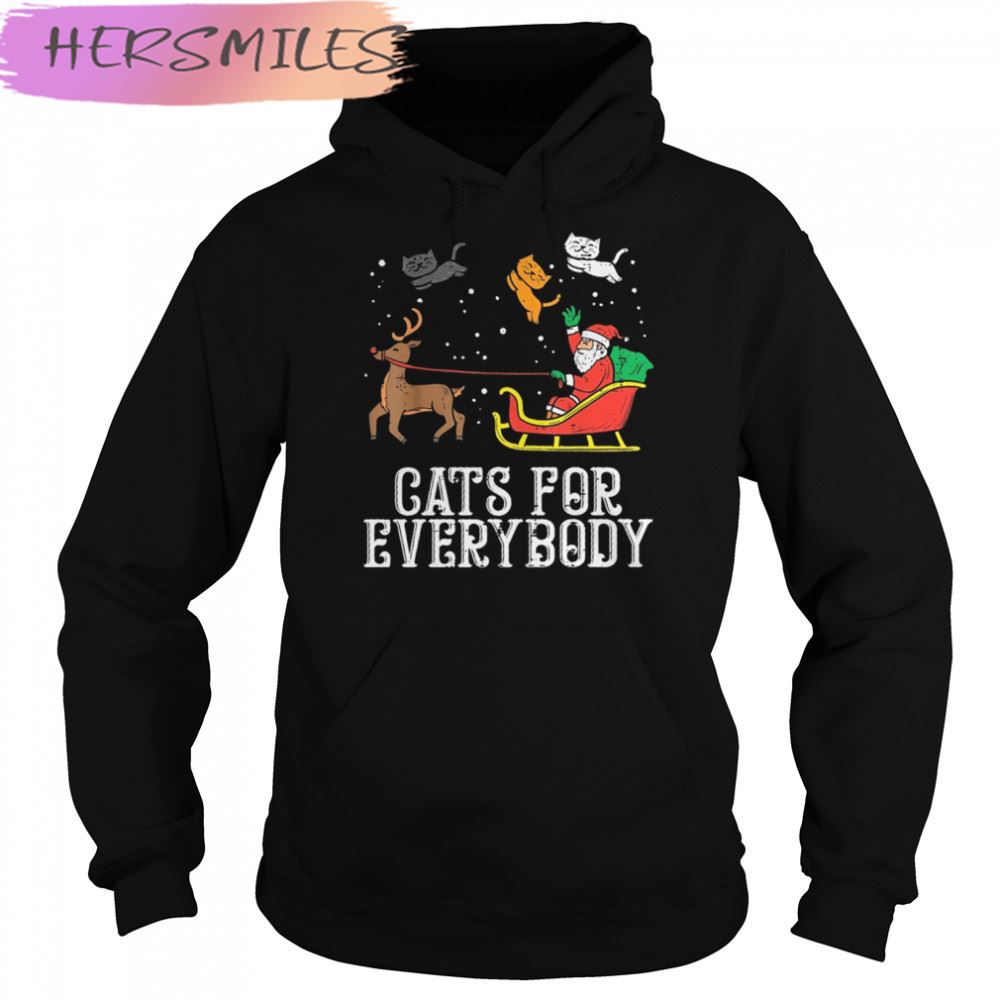 Santa Claus Cats For Everybody Christmas T-shirt Santa Claus Cats For Everybody Christmas T-shirt