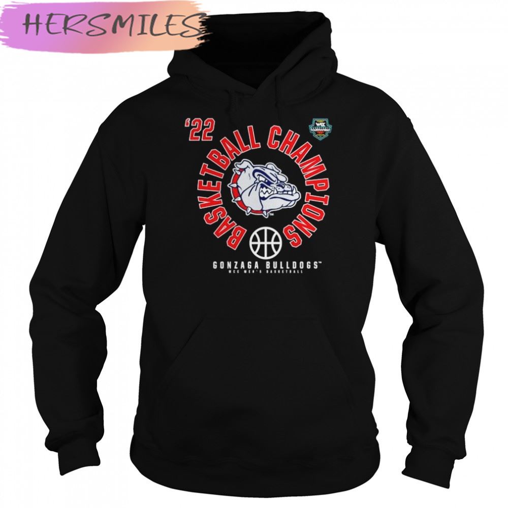 Gonzaga Bulldogs 2022 WCC Men’s Basketball Conference Tournament Champions T-Shirt Gonzaga Bulldogs 2022 WCC Men’s Basketball Conference Tournament Champions T-Shirt