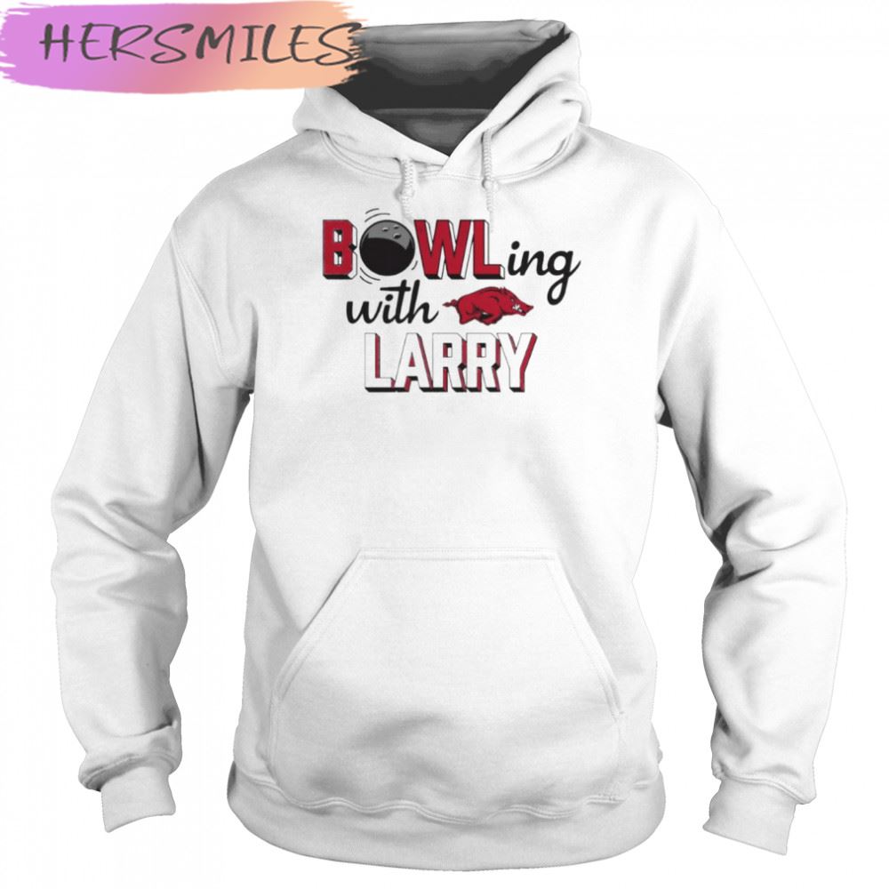 Arkansas Razorbacks bowling with larry T-shirt Arkansas Razorbacks bowling with larry T-shirt