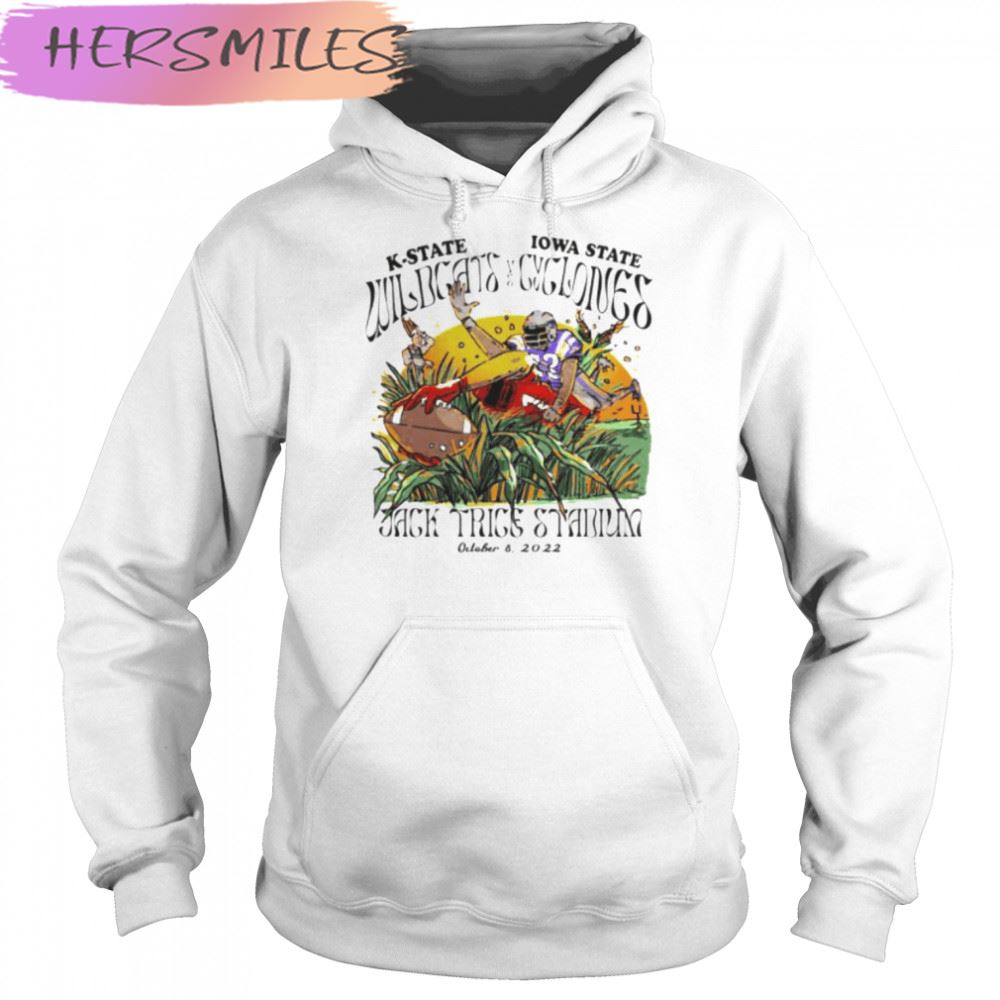 kansas State Wildcats vs Iowa State Cyclones Jack Trice stadium 2022 T-shirt kansas State Wildcats vs Iowa State Cyclones Jack Trice stadium 2022 T-shirt