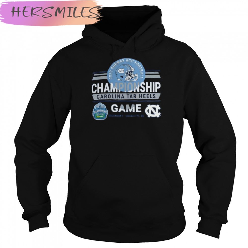 North Carolina Tar Heels Subway Atlantic Coast Conference Football Championship Game 2022 T-shirt North Carolina Tar Heels Subway Atlantic Coast Conference Football Championship Game 2022 T-shirt
