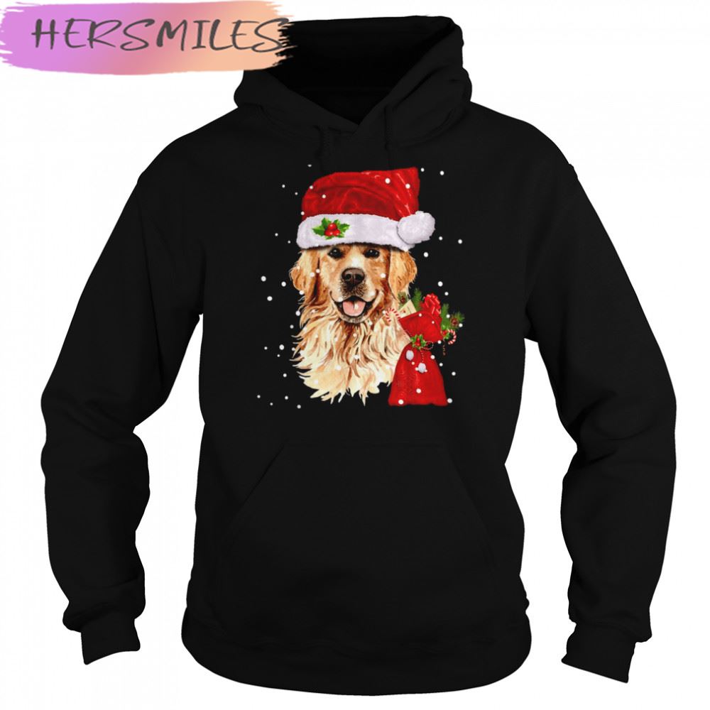 Golden Retriever Dog Christmas Holiday Gift T-shirt Golden Retriever Dog Christmas Holiday Gift T-shirt